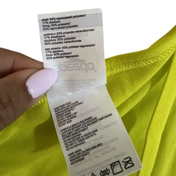 Speedo Womens Light Green Solid Convertible Stretch Swimwear Bikini Top Size XL - Picture 5 of 7